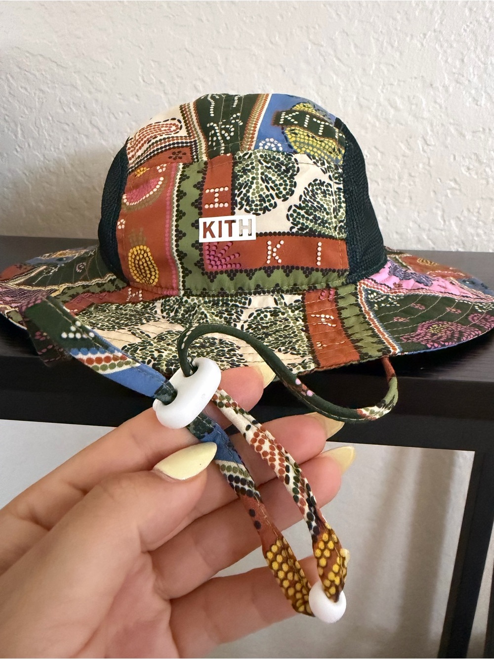 KITH Multicolor Patchwork Wide Brim kids Bucket Hat